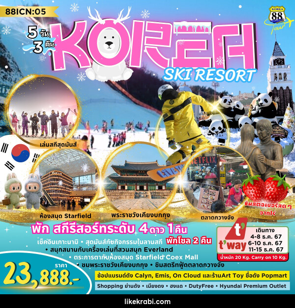 ทัวร์เกาหลี Korea Ski Resort - 