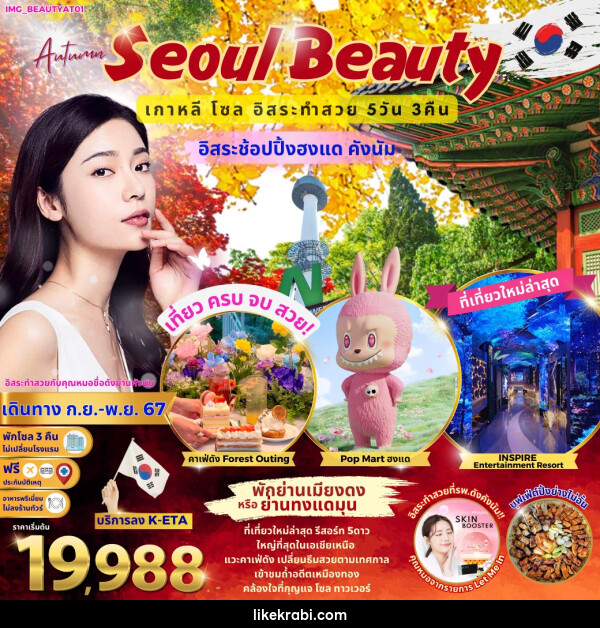 ทัวร์เกาหลี Summer Seoul Beauty - 