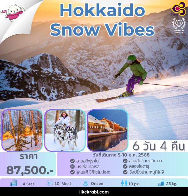 ทัวร์ญี่ปุ่น Hokkaido Snow Vibes - 