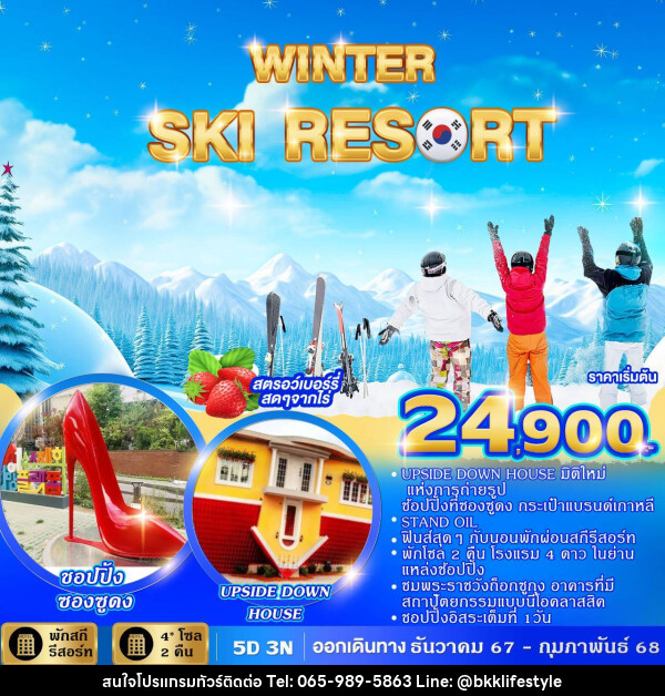 ทัวร์เกาหลี WINTER SKI RESORT  - บริษัท บีเคเคไลฟ์สไตล์ ทราเวล เอ็กซ์เปิร์ท จำกัด