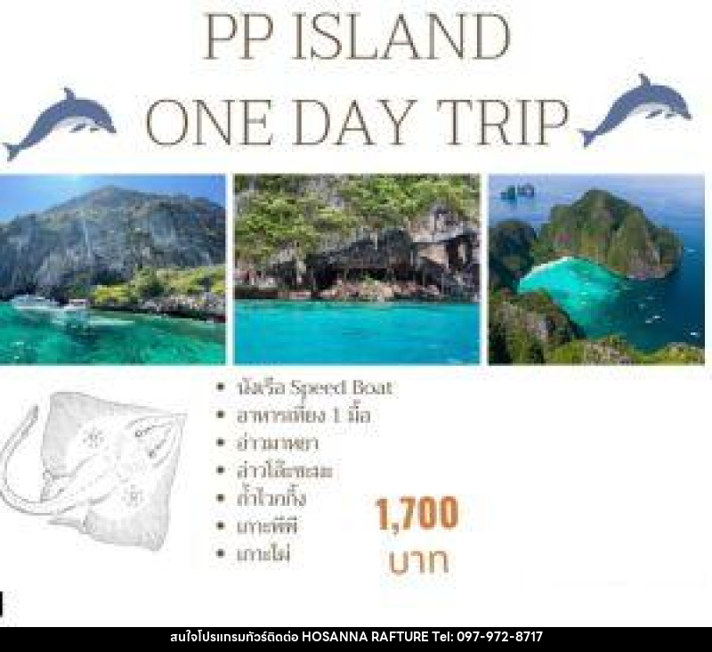 แพ็คเกจทัวร์กระบี่ PP ISLAND ONE DAY TRIP - บริษัท โฮซันนา ราฟติ้ง แอนด์ แอดเวนเจอร์ จำกัด