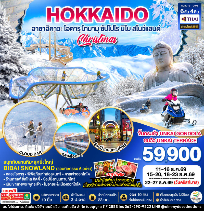 ทัวร์ญี่ปุ่น HOKKAIDO TOMAMU FURANO POWDER SNOW - บริษัท เอมมี่ ดรีม เดสติเนชั่น จำกัด