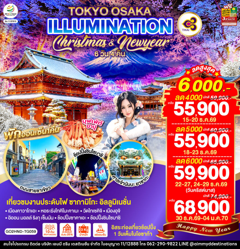 ทัวร์ญี่ปุ่น TOKYO OSAKA ILLUMINATION CHRISTMAS & NEW YEAR - บริษัท เอมมี่ ดรีม เดสติเนชั่น จำกัด