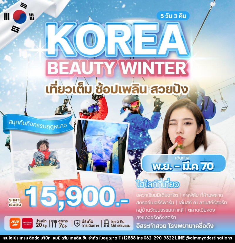 ทัวร์เกาหลี KOREA BEAUTY WINTER - บริษัท เอมมี่ ดรีม เดสติเนชั่น จำกัด