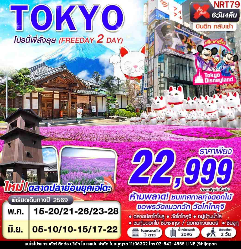 ทัวร์ญี่ปุ่น TOKYO โปรนี้ พี่สั่งลุย (FREEDAY 2 วัน) - บริษัท ไฮ เจแปน จำกัด