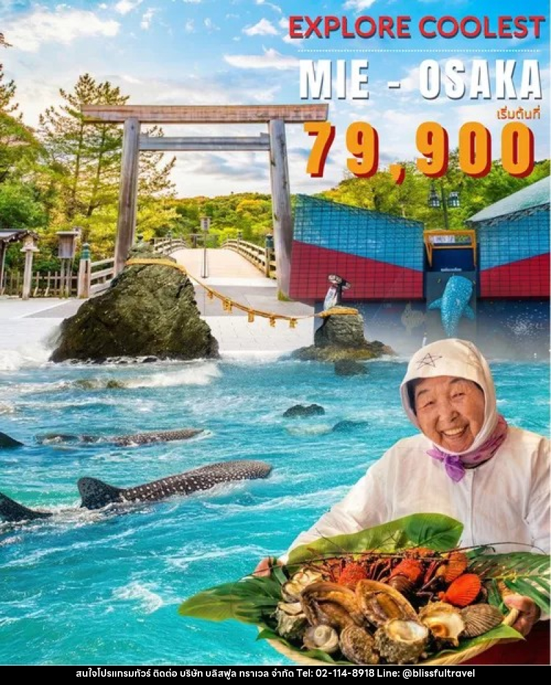 ทัวร์ญี่ปุ่น Explore Coolest Mie–Osaka - บริษัท บลิสฟูล ทราเวล จำกัด