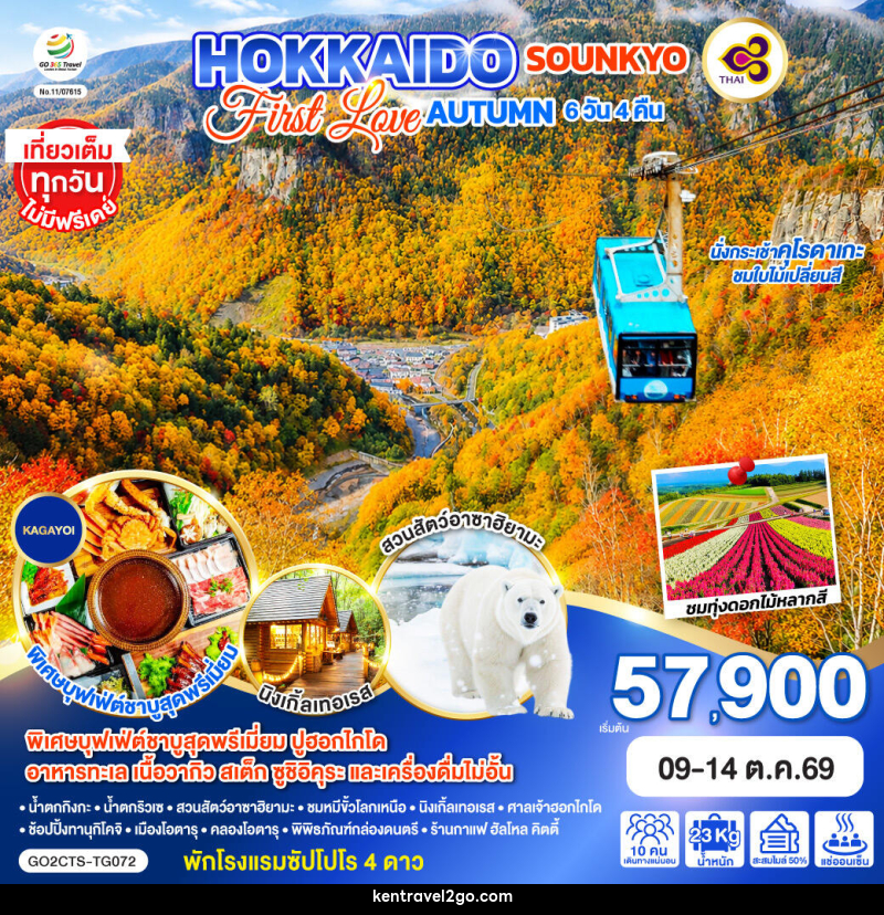 ทัวร์ญี่ปุ่น HOKKAIDO SOUNKYO First Love AUTUMN - บริษัท เคน ทราเวลทูโก จำกัด