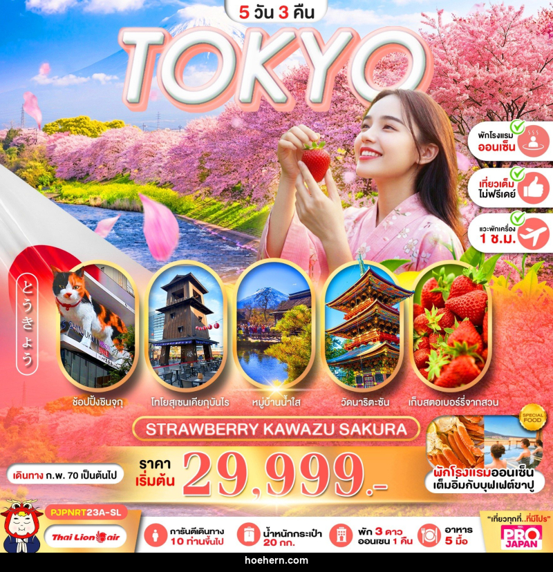 ทัวร์ญี่ปุ่น PRO TOKYO STRAWBERRY KAWAZU SAKURA - เหาะเหินเดินอากาศ ทัวร์ญี่ปุ่น PRO TOKYO STRAWBERRY KAWAZU SAKURA - เหาะเหินเดินอากาศ