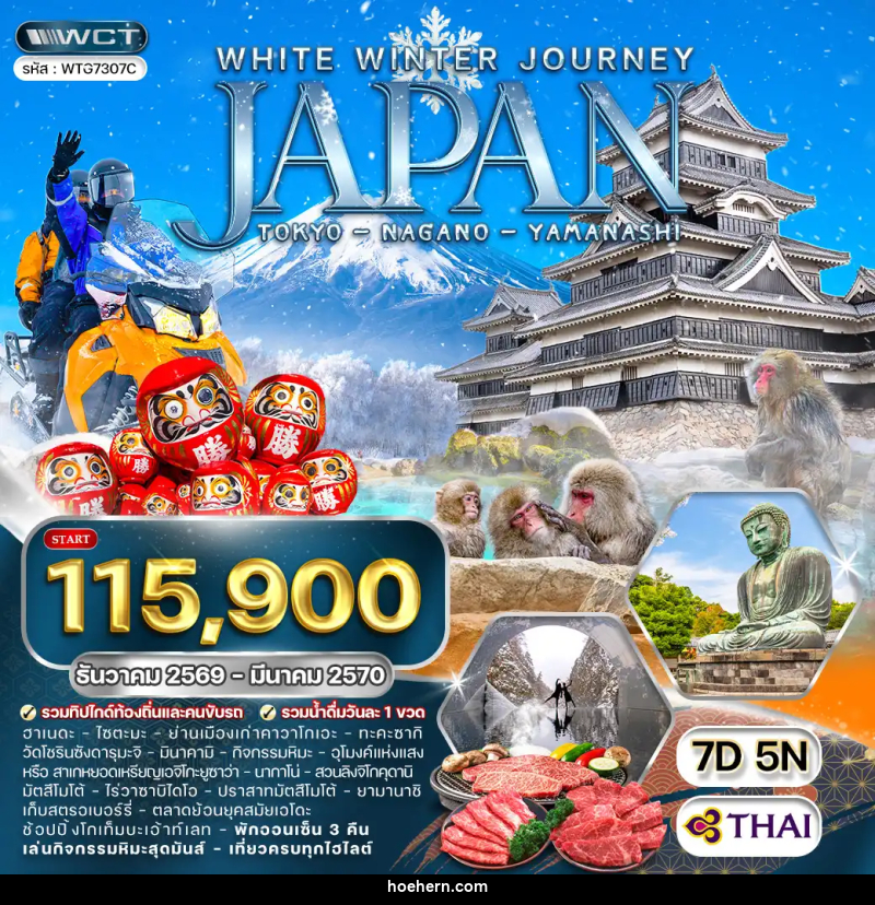 ทัวร์ญี่ปุ่น โตเกียว นากาโน่ ยามานาชิ - เหาะเหินเดินอากาศ ทัวร์ญี่ปุ่น โตเกียว นากาโน่ ยามานาชิ - เหาะเหินเดินอากาศ