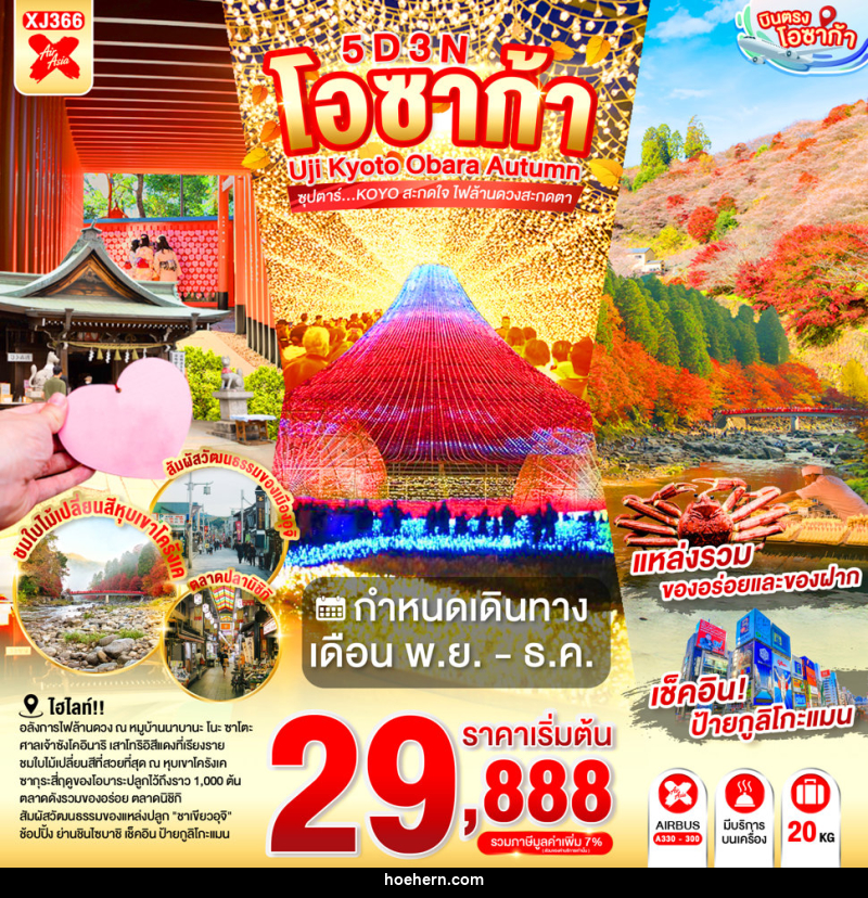 ทัวร์ญี่ปุ่น OSAKA UJI KYOTO OBARA AUTUMN - เหาะเหินเดินอากาศ ทัวร์ญี่ปุ่น OSAKA UJI KYOTO OBARA AUTUMN - เหาะเหินเดินอากาศ