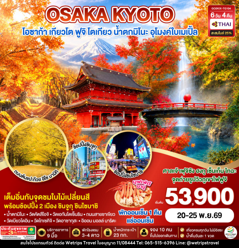 ทัวร์ญี่ปุ่น KYOTO OSAKA TOKYO LOVE AUTUMN - WeTrips Travel Ltd.,Part