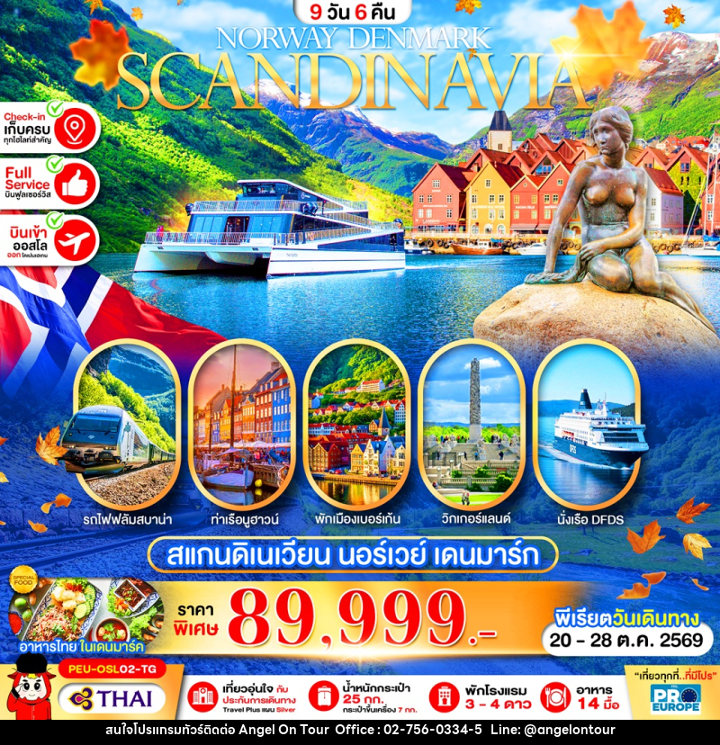 ทัวร์สแกนดิเนเวีย SCANDINAVIA NORWAY DENMARK สแกนดิเนเวีย นอร์เวย์ เดนมาร์ค - บริษัท แองเจิลออนทัวร์ จำกัด