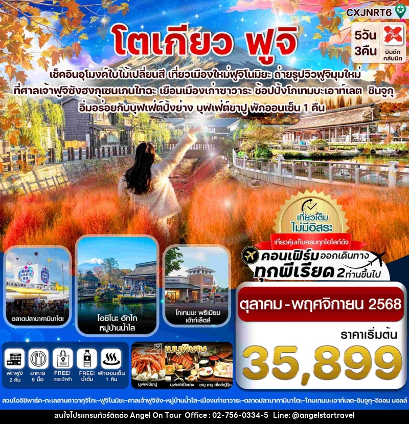 ทัวร์ญี่ปุ่น โตเกียว ฟูจิ  - บริษัท แองเจิลออนทัวร์ จำกัด