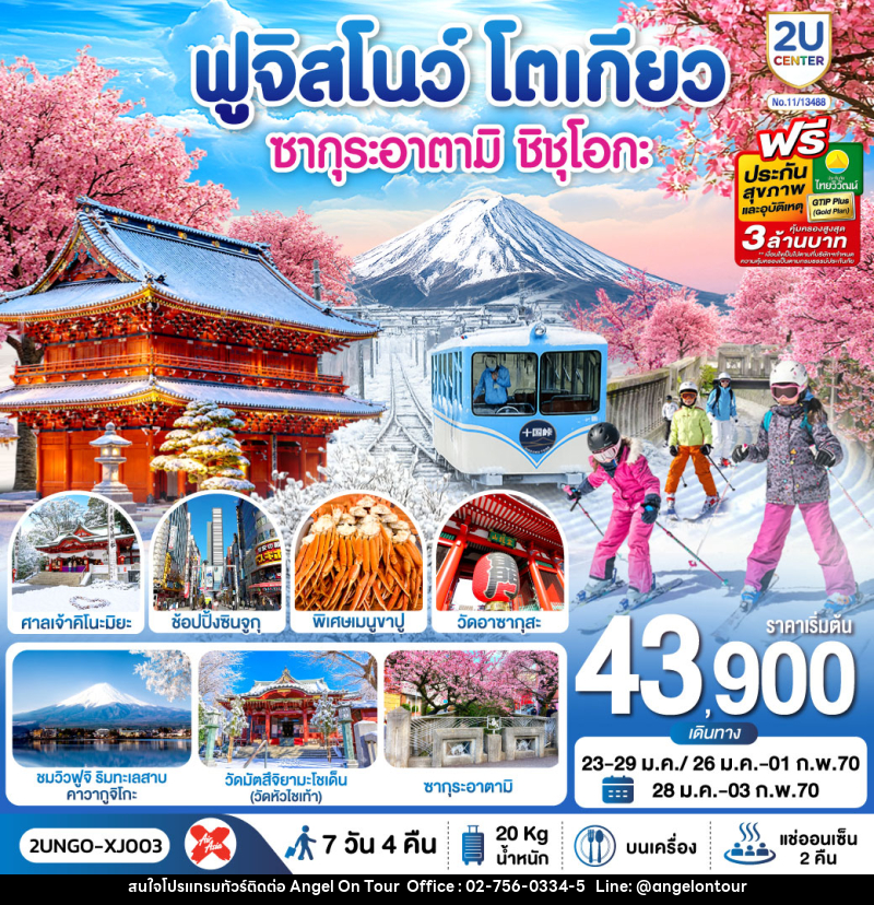 ทัวร์ญี่ปุ่น ซากุระอาตามิ ชิชุโอกะ ฟูจิสโนว โตเกียว - บริษัท แองเจิลออนทัวร์ จำกัด