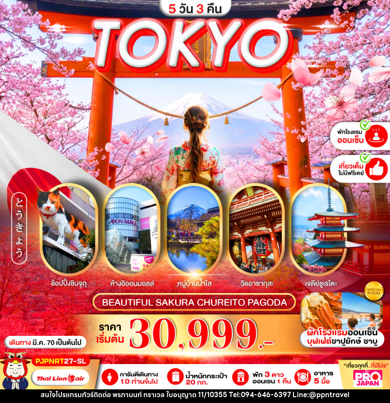 ทัวร์ญี่ปุ่น PRO TOKYO BEAUTIFUL SAKURA CHUREITO PAGODA FULL DAY - บริษัท พรภานนท์ ทราเวล จำกัด ทัวร์ญี่ปุ่น PRO TOKYO BEAUTIFUL SAKURA CHUREITO PAGODA FULL DAY - บริษัท พรภานนท์ ทราเวล จำกัด