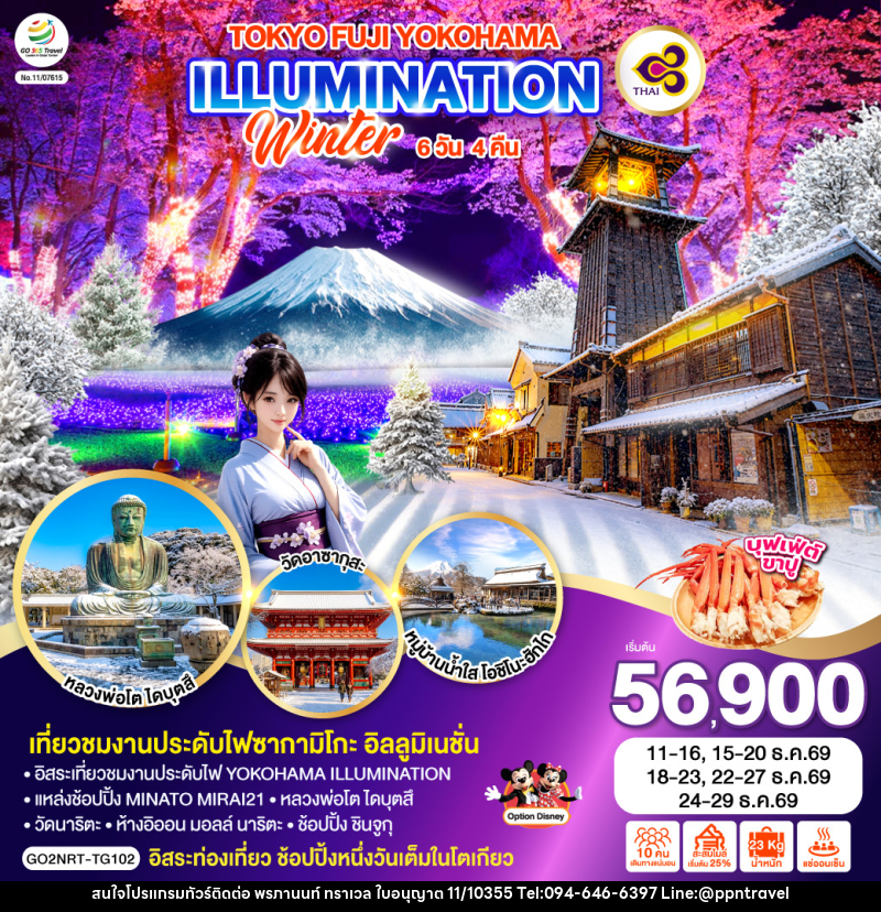 ทัวร์ญี่ปุ่น TOKYO FUJI YOKOHAMA ILLUMINATION WINTER - บริษัท พรภานนท์ ทราเวล จำกัด ทัวร์ญี่ปุ่น TOKYO FUJI YOKOHAMA ILLUMINATION WINTER - บริษัท พรภานนท์ ทราเวล จำกัด
