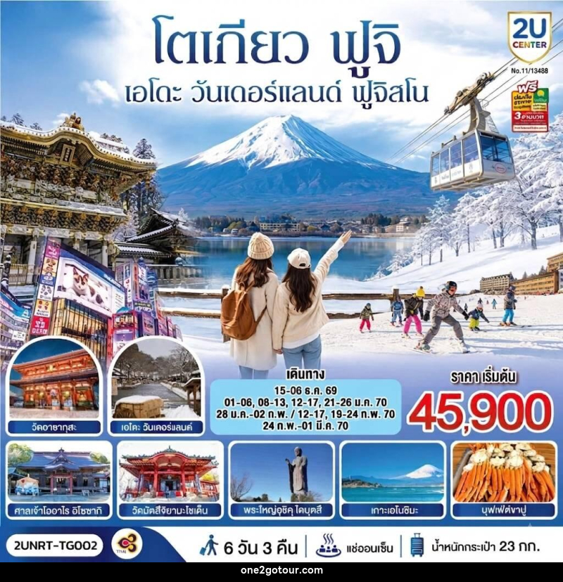 ทัวร์ญี่ปุ่น โตเกียว นิกโก้ เอโดะ วันเดอร์แลนด์ ฟูจิสโน - ทัวร์ญี่ปุ่น โตเกียว นิกโก้ เอโดะ วันเดอร์แลนด์ ฟูจิสโน -