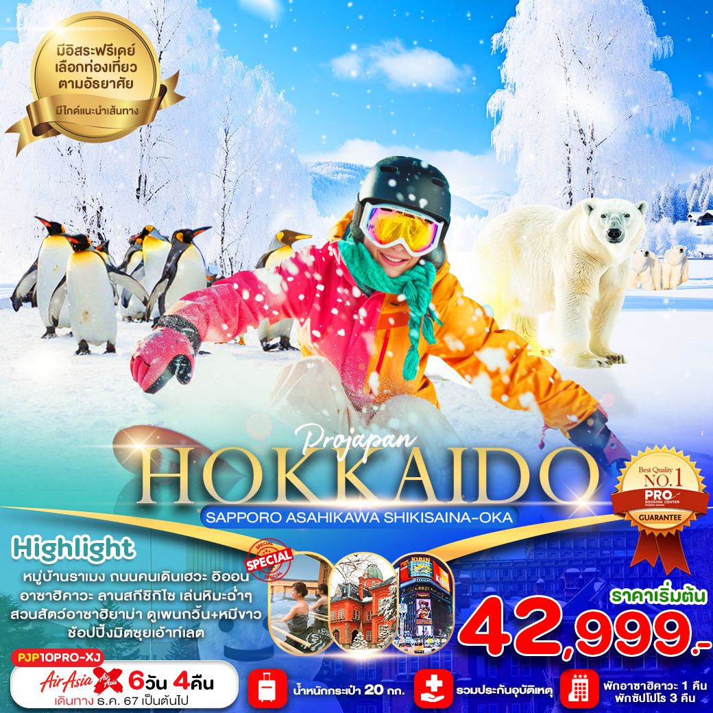 ทัวร์ญี่ปุ่น HOKKAIDO SAPPORO ASAHIKAWA SHIKISAINA-OKA - บริษัท ดี อินเตอร์ กรุ๊ป จำกัด