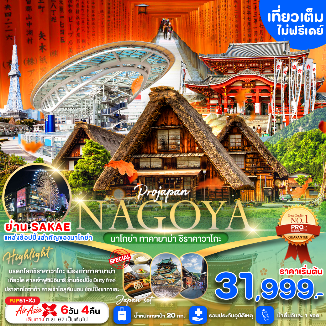 ทัวร์ญี่ปุ่น NAGOYA ทาคายาม่า ชิราคาวาโกะ  - Punyim tour