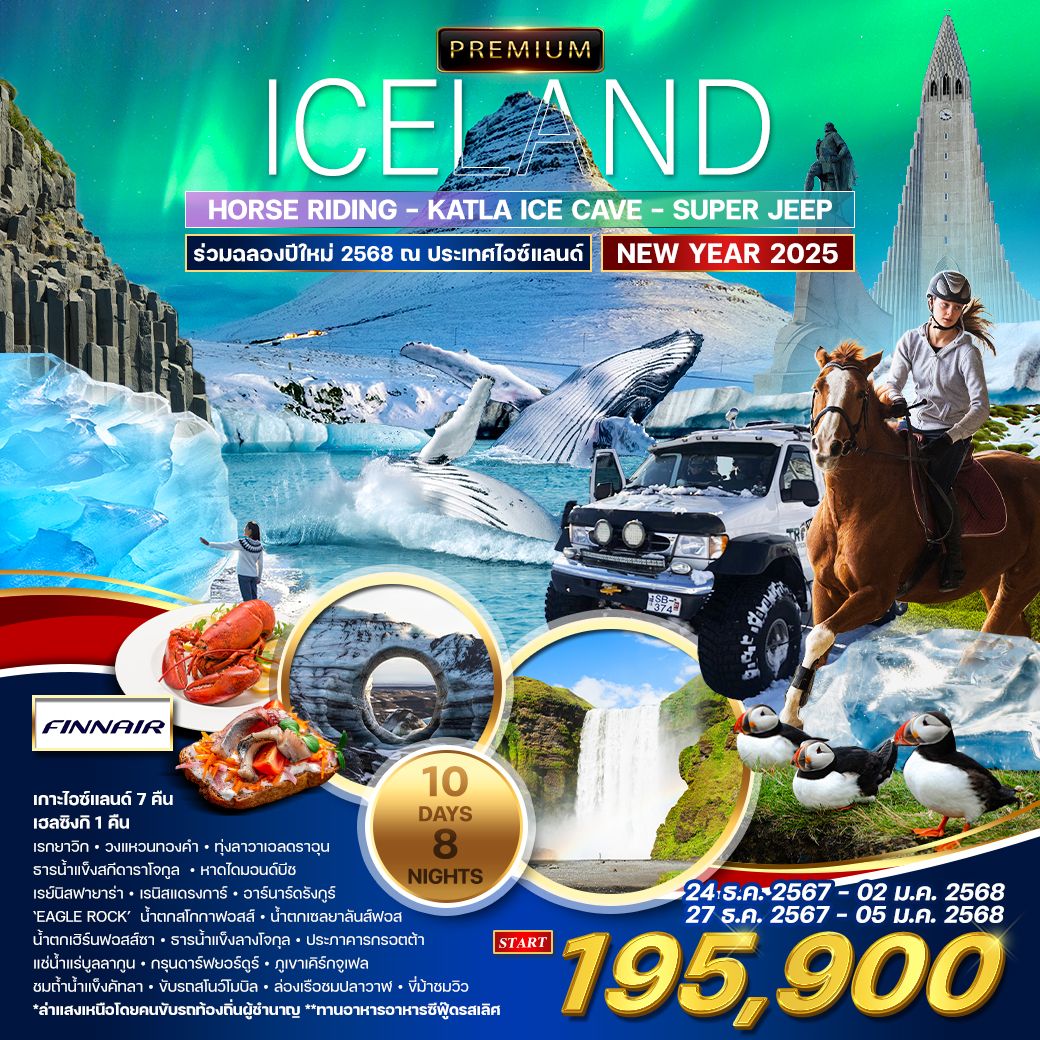 ทัวร์ไอซ์แลนด์ (ล่าแสงเหนือ)  - DESIGN HOLIDAYS