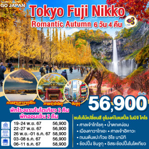 ทัวร์ญี่ปุ่น TOKYO FUJI NIKKO ROMANTIC AUTUMN - B2K HOLIDAYS