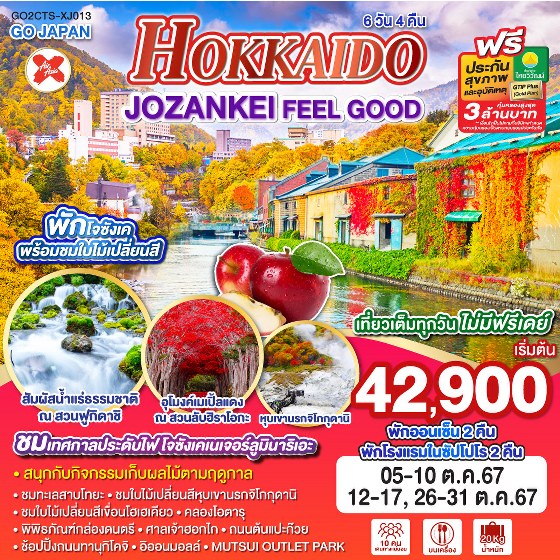 ทัวร์ญี่ปุ่น HOKKAIDO JOZANKEI FEEL GOOD  - Punyim tour