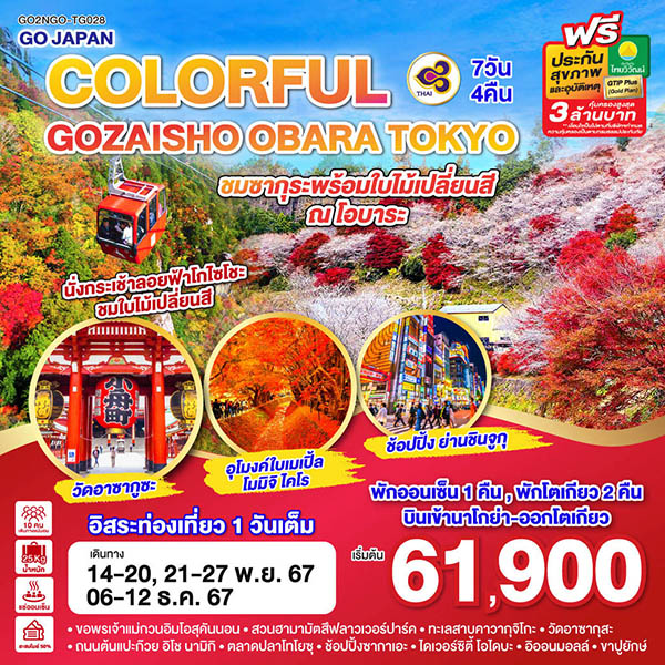 ทัวร์ญี่ปุ่น COLORFUL GOZAISHO KORANKEI TOKYO - 34/02988