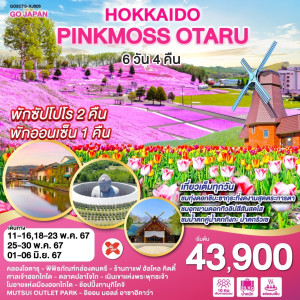 ทัวร์ญี่ปุ่น HOKKAIDO PINKMOSS OTARU - JS888 Holiday