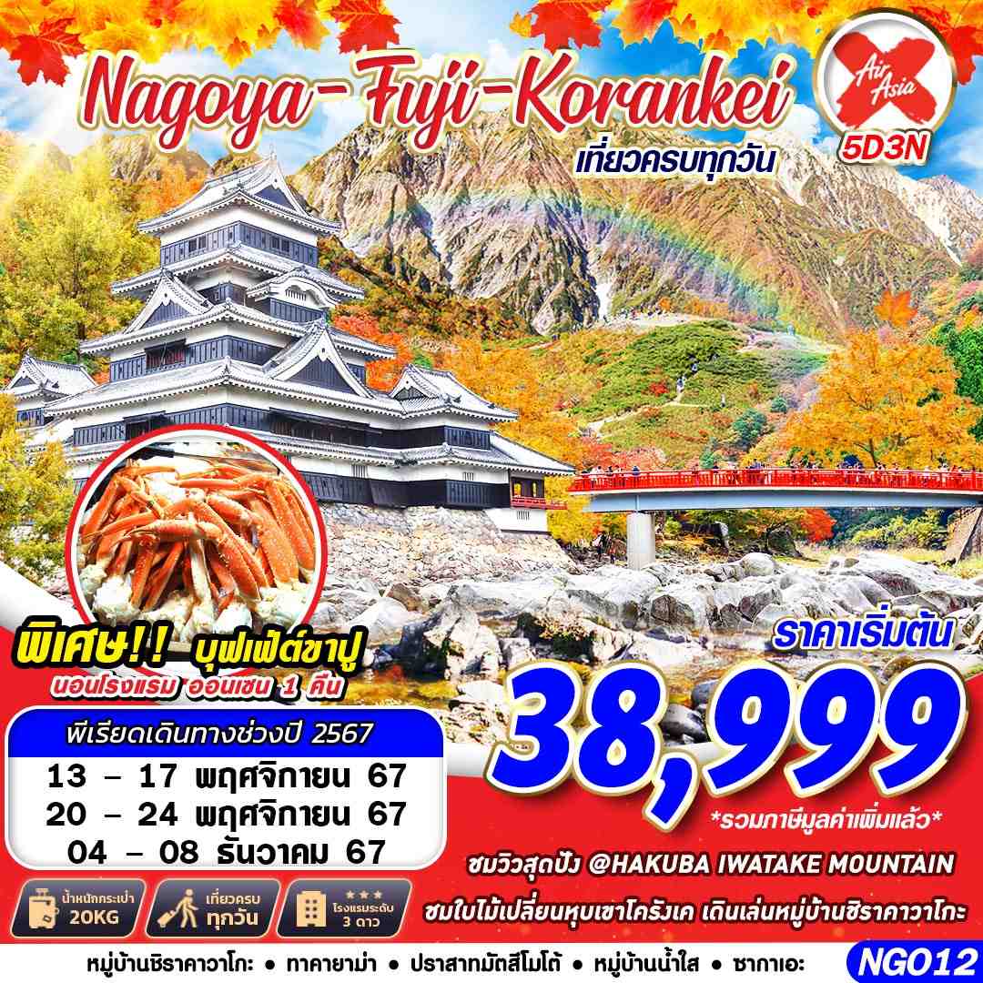 ทัวร์ญี่ปุ่น NAGOYA FUJI KORANKEI  - Punyim tour