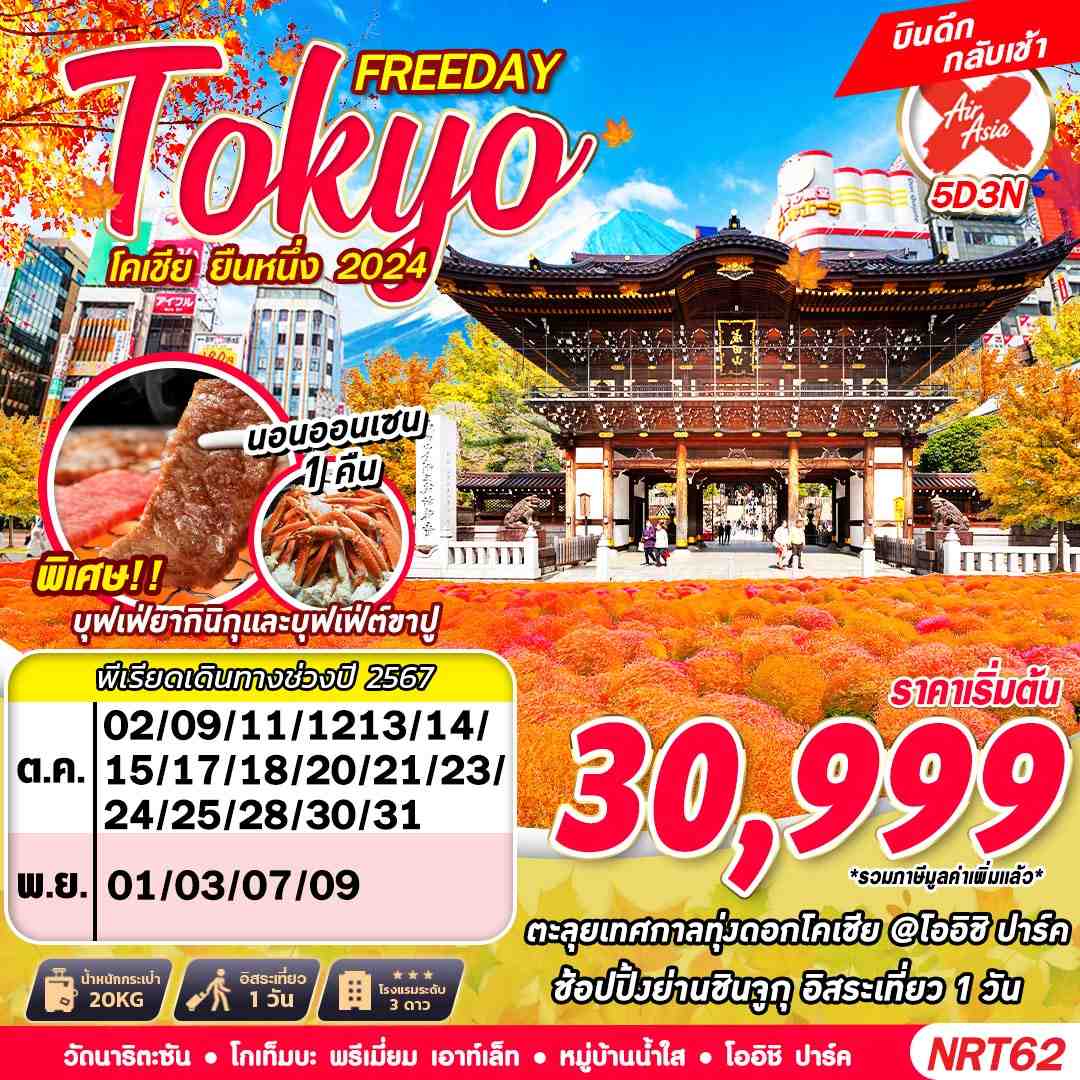 ทัวร์ญี่ปุ่น TOKYO โคเชีย ยืนหนึ่ง 2024 - 34/02988