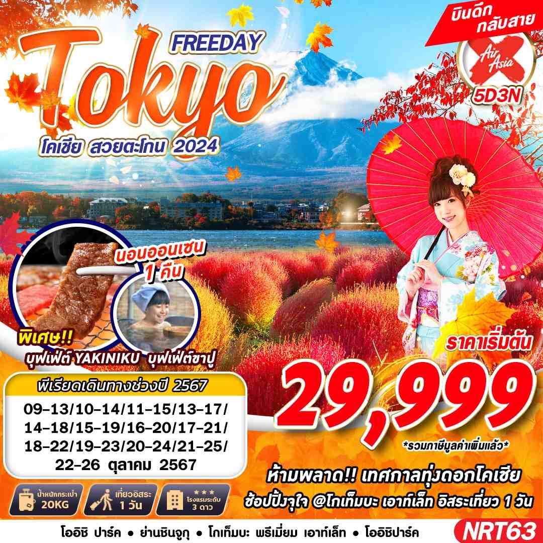 ทัวร์ญี่ปุ่น TOKYO โคเชีย สวยตะโกน 2024  - 34/02988