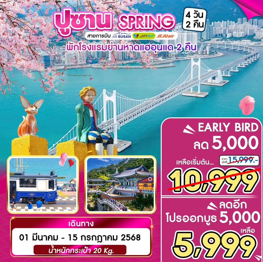 ทัวร์เกาหลี ปูซาน SPRING - วันใสทัวร์เซลแอนด์เซอรวิส