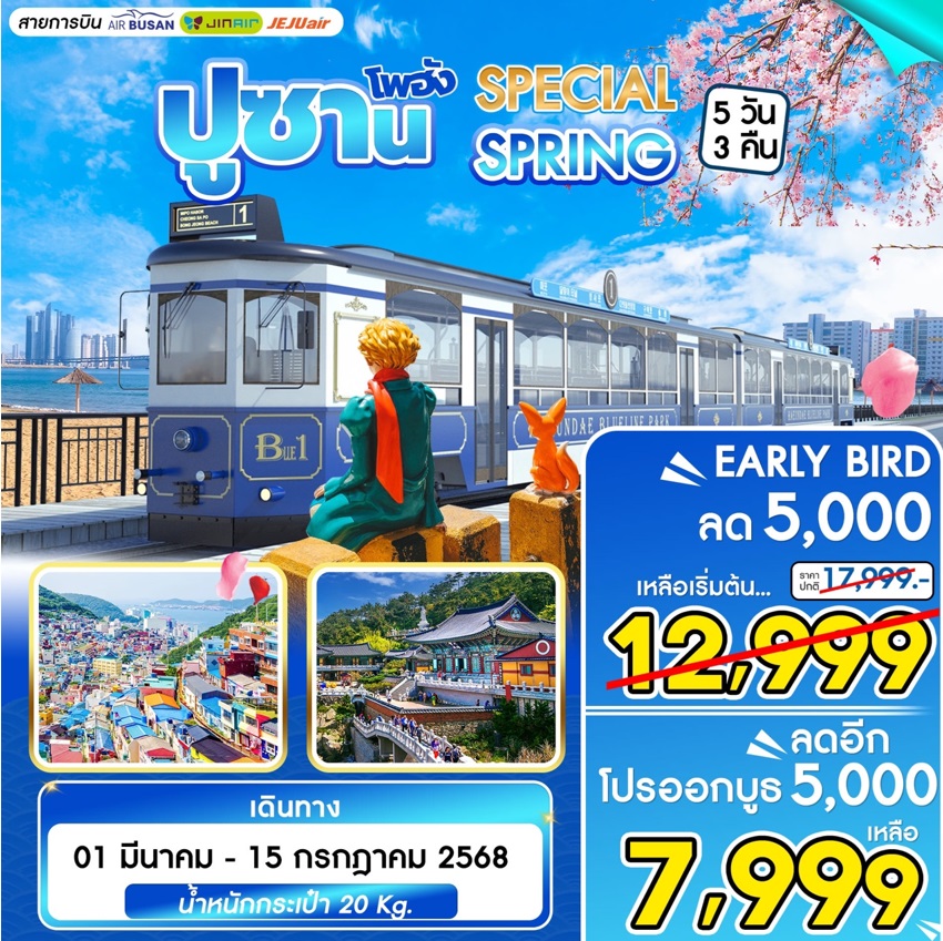 ทัวร์เกาหลี ปูซาน โพฮัง SPECIAL SPRING - Sunsmile Booking and Travel Service