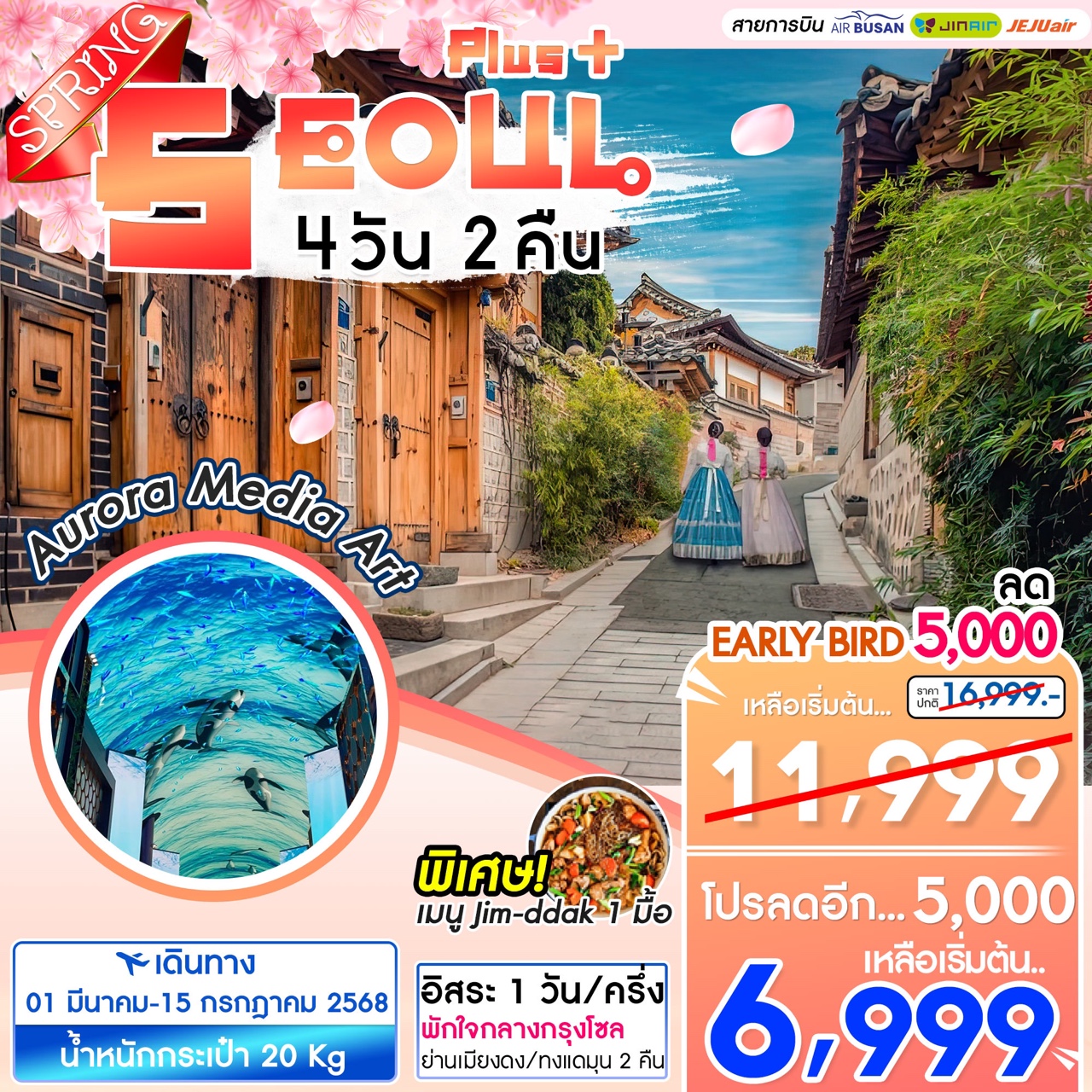 ทัวร์เกาหลี SEOUL PLUS+ Spring -  ประสานเวิลด์ทัวร์