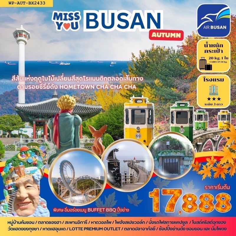 ทัวร์เกาหลี  Miss You BUSAN AUTUMN - SODA MANAGEMENT CO.,LTD