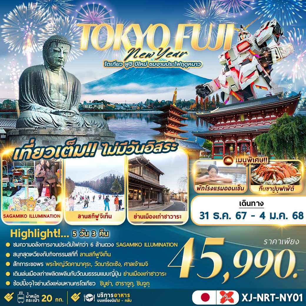 ทัวร์ญี่ปุ่น TOKYO FUJI NEW YEAR  - 34/02988