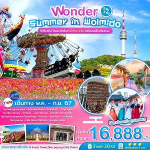 ทัวร์เกาหลี Wonder SUMMER IN WOLMIDO - บริษัท ด็อกเตอร์ ออน ทัวร์ เทรเวิล แอนด์ เอเจนซี่ จำกัด