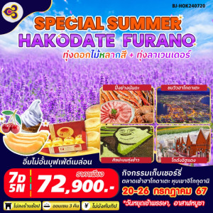 ทัวร์ญี่ปุ่น SPECIAL SUMMER HAKODATE FURANO - บริษัท สตาร์ พลัส ทริปส์ จำกัด