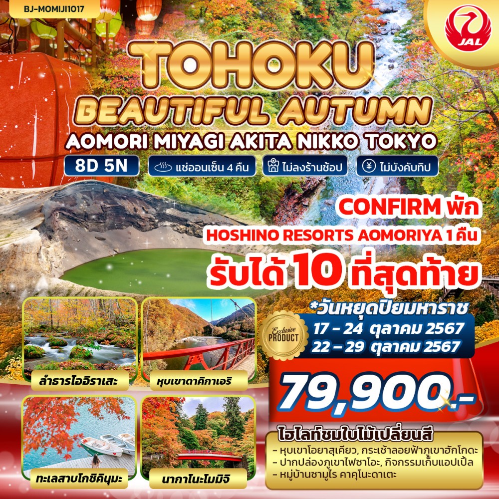 ทัวร์ญี่ปุ่น TOHOKU BEAUTIFUL AUTUMN - วันใสทัวร์เซลแอนด์เซอรวิส