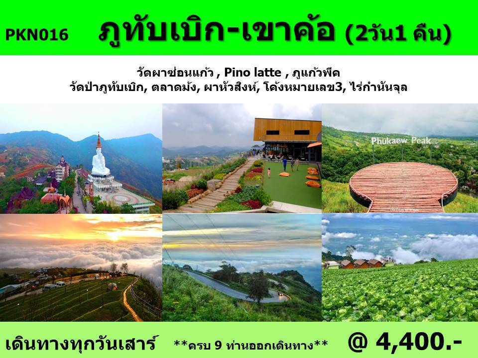 ทัวร์เพชรบูรณ์ ภูทับเบิก-เขาค้อ    - 