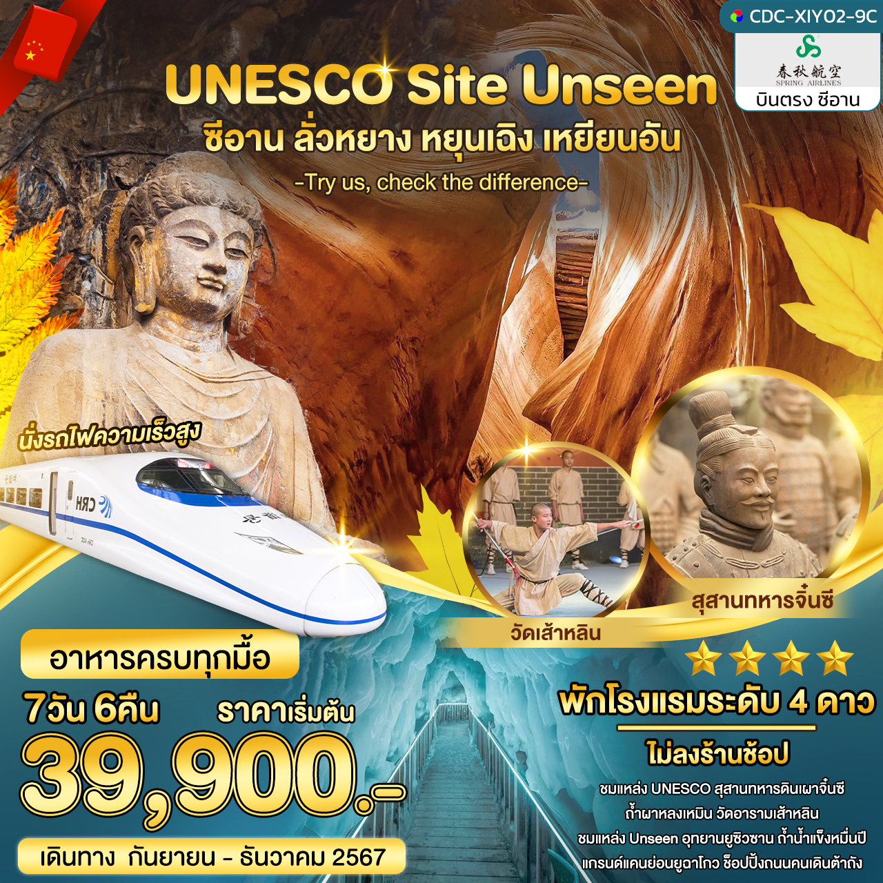 ทัวร์จีน UNESCO Site UNSEEN ซีอาน ลั่วหยาง หยุนเฉิง เหยียนอัน - วันใสทัวร์เซลแอนด์เซอรวิส